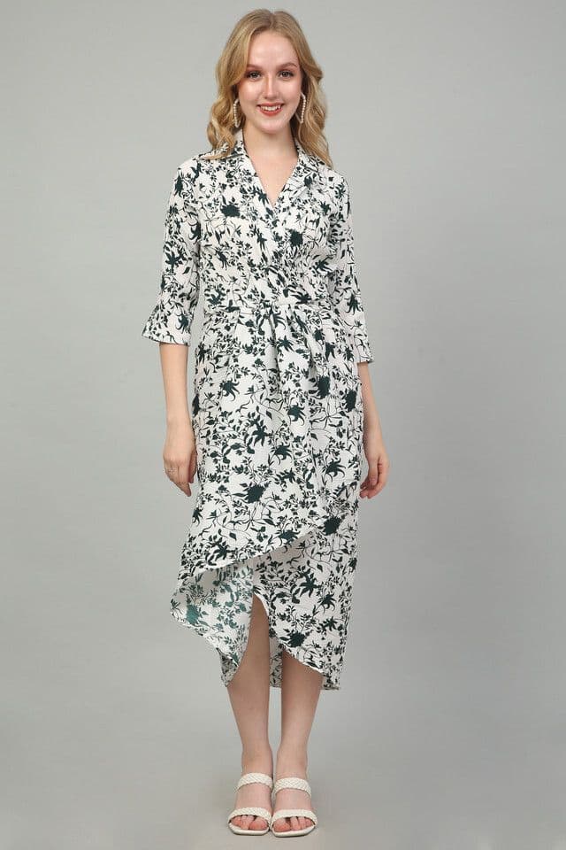 Asymmetrical Wrap Dress
